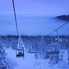 Tidig morgon i 3-stolen. Foto: Serina Nilsson.