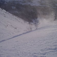 Ett grym puder dag som avslutades med  ett helt fa. Foto: Erik H&auml;ggroth.