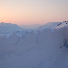 Solnedg&aring;ngen syntes inte fr&aring;n bilen.... Foto: Oskar &Aring;slund.