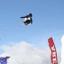 Fotat vid f&ouml;rsta svarta i &Aring;re.. Foto: Robert Sandberg. &Aring;kare: Random skier..