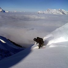 Krash-Kristian f&ouml;rs&ouml;ker komma undan solen. Foto: Johan Hellman. &Aring;kare: Kristian Lidin.