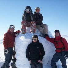 Foto: John aus Kobdalis. &Aring;kare: Jag, Jonte, Anton, Kalle, David aus Kobdalis.