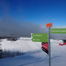 Sol og gode forhold i bakken
I dag det flotte forh.