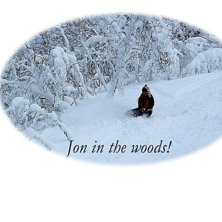 Jon surfar puder i skogen!. Foto: Joakim Holmberg. &Aring;kare: Jon Johansson.