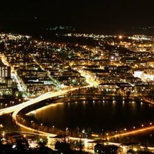 Var Uppe och fotade natt i &ouml;stersund. Foto: Anna Ekholm.
