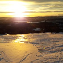 Str&aring;lende vinterv&aelig;r i fjellet
.
