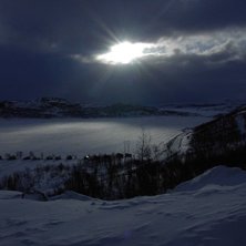 magisk natt utanf&ouml;r sahl&eacute;ns. Foto: &aring;berg.
