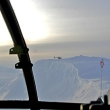 View from Heli during inflight.. Foto: Mikael Friman.