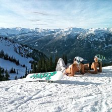 Klart vi var v&auml;rda en solpaus p&aring; toppen i Whistl.