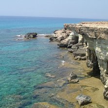 Sea Cliffs ca 5km cykel tur fr&aring;n Ayia Napa, ca 35. Foto: Emelie Sahlstedt.