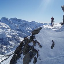 P&aring; v&auml;g till Bettolina fr&aring;n Bettaforca. . Foto: Johan Ahlberg. &Aring;kare: Andreas M&uuml;hlich.