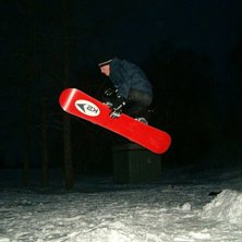 trycker en liten hemma i pulkabacken hehe . Foto: Erik Persson. &Aring;kare: Krille S.