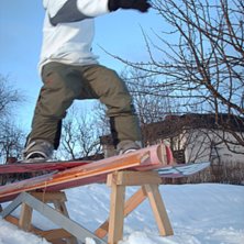 en hemmma gjord rail. Foto: victor spjut. &Aring;kare: hampus.
