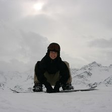 Jag sitter och chillar lite uppe vid Rendl. Foto: Joakim Johansson. &Aring;kare: Mimmi Staaf.