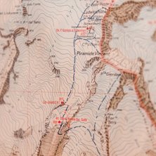 Karta &ouml;ver omr&aring;det nedanf&ouml;r Vincent.. Foto: Axel Adolfsson.