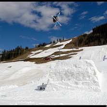 27-metershoppet i Kl&auml;ppen efter st&auml;ngning.. Foto: Mattias klockar. &Aring;kare: Lars ilis.
