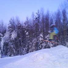 Tailgrab i flaken haha (d&aring;ligt kort). Foto: Eken. &Aring;kare: Tobbe.