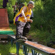 Malte med en fet j&auml;kla press!. Foto: Daniel Roos. &Aring;kare: Malte Sj&ouml;din.