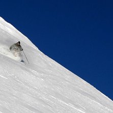 David som myser i Alpbachs puder!. Foto: Staffan Sk&auml;llen&auml;s. &Aring;kare: David Ehrenstr&aring;le.