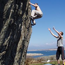 En h&auml;rlig v&aring;rdag p&aring; H&ouml;n&ouml;.
Lednamn ok&auml;nt.. Foto: Johan Olofsson. &Aring;kare: Andreas &Aring;berg.