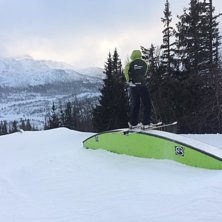 -5 og fine forhold i bakken! 
-5, vindstille og fi.