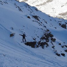 Offpist from Hoht&auml;li. Foto: Marc Wiesner. &Aring;kare: Hakan Cervin.