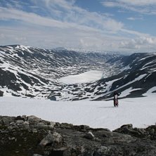 &ouml;verblick fr&aring;n toppen p&aring; strynefjellet, fredrik. Foto: Daniel.