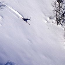 Alldeles vid sidan av pisten, alldrig n&aring;gra andra. Foto: Harvey Foster. &Aring;kare: Bj&ouml;rn Sylv&eacute;n.