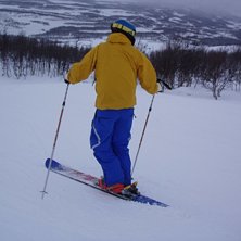 monoski regerar.. Foto: ok&auml;nd.