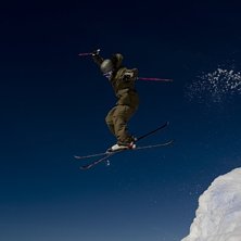 Dagen efter Nordic Slopestyle i Kl&auml;ppen s&aring; K&ouml;rd. Foto: Nicke Jacobsson. &Aring;kare: Niklas Karlsson.