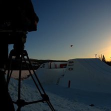 Foto: Johan St&aring;hlberg. &Aring;kare: Einar Lindgren filmar..