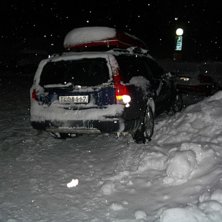 Sk&ouml;nt. Sn&ouml; Fyrhjulsdrift och party. Kanske var b.