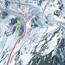 Gamsgrat b&ouml;rjar vid sl&auml;pliften Kitz i familjeomr. Foto: Stubaier Gletscher.
