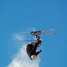 Rodeo 540 f&ouml;rs&ouml;k ner i 1 meter puder. Foto: Tolle Johansson. &Aring;kare: Henke Karlsson.