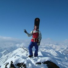 H&auml;r &auml;r jag p&aring; en topp i Iran, med massa sk&ouml;na . Foto: Martin Hedberg. &Aring;kare: Niklas Eklund.