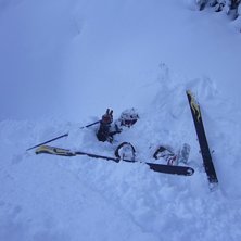 Det var n&aring;t intressant d&auml;r i sn&ouml;n!!!. Foto: herr nordin. &Aring;kare: Mathias.