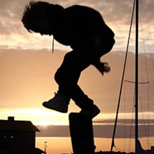 Heel flip. Foto: Andrea Hansson. &Aring;kare: David Svahn.