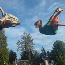 Jag g&ouml;r lincon me n&aring;n konstig misslyckad grab oc. Foto: Sandra Lundin. &Aring;kare: Johan och Fredrik.