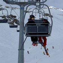 Liften var ganska seg.. Foto: Marie. &Aring;kare: Simon - johannes.