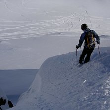 Micke rekar en klippa som underskattades lite sm&aring;. Foto: Johan Axberg. &Aring;kare: Statoil Micke.