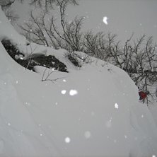 en av dom b&auml;sta dagarna p&aring; s&auml;songen d&aring; det sn�. Foto: Bosse Liljfors. &Aring;kare: Nicklas Naglund.
