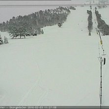 Sn&oslash;en er tilbake
Det sn&oslash;r for tiden og siste 3 d.