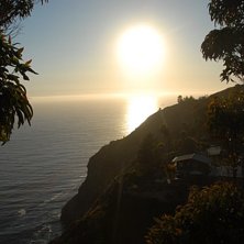 Coast of California. -Pacific Ocean - Solen h&aring;lle. Foto: Eric Karlsson.