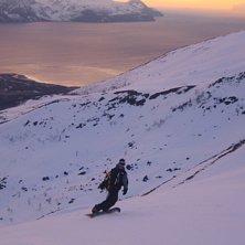 Nedkj&oslash;ring fra Sombregaise (1280 m) kl.2200 om kv. Foto: Odd Roar Salamonsen. &Aring;kare: Bill Strand.