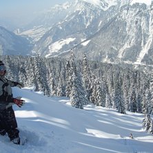 En j&auml;vligt bra dag i Sonnenkopf. Foto: Mick. &Aring;kare: Kasper Kristenson.