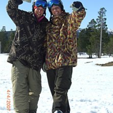 Foto: Sandra. &Aring;kare: Karin &amp;amp; Jag leker jibbare.
