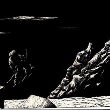 Inristat i skrapkartong p&aring; bildlektionen. Foto: Fotograf och fotograf, det &auml;r inte ett foto. Men &amp;quot;konstn&auml;ren&amp;quot; &auml;r MOI. &Aring;kare: Tror modellen va PK Hunder.