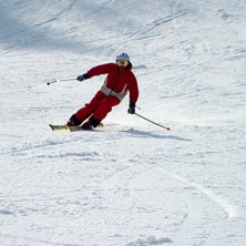 Tr&auml;nar storslalom i Prima med Nike Bent n&aring;gra sv. Foto: The Old Man. &Aring;kare: Carl Edin.