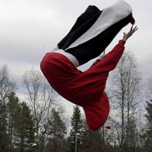 En backflip truckdriver ;). Foto: Sandra. &Aring;kare: Eric.