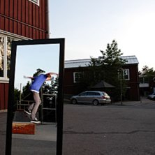 fick en ny liten galen ide med en spegel. Vart r&auml;. Foto: David Husberg. &Aring;kare: G&ouml;ran westin.